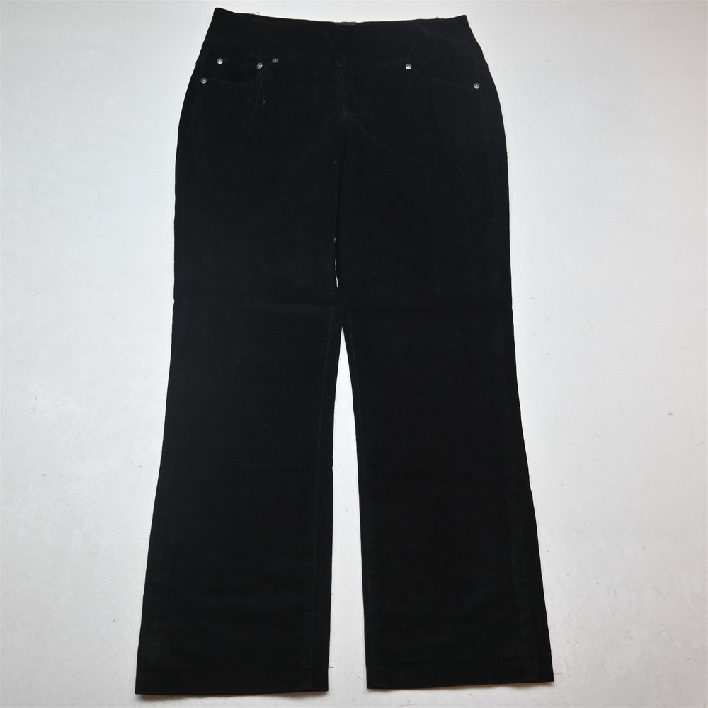 Jag Jeans 12 Black Corduroy Pull On Straight Womens Pants